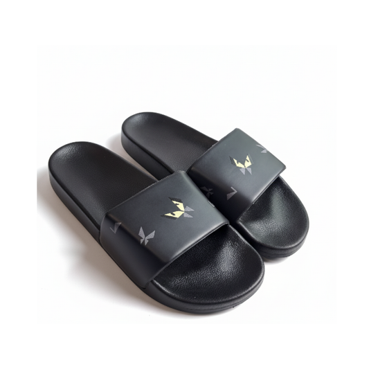 Fendi Black Slide Sandals (First Copy)