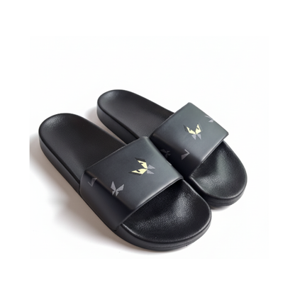 Fendi Black Slide Sandals (First Copy)