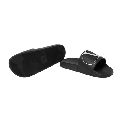 Valentino Garavani Logo Embossed Rubber Slides Black (First Copy)