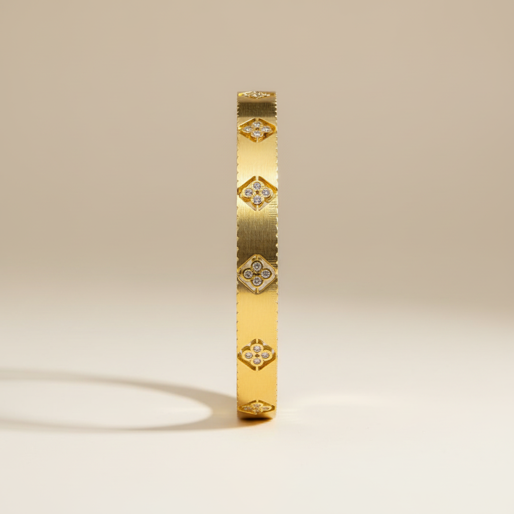 Elegant Gold Diamond Band Ring